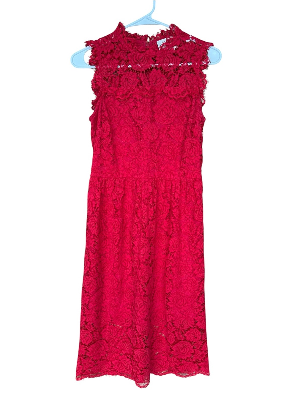 kate spade Red Floral Lace Midi Dress